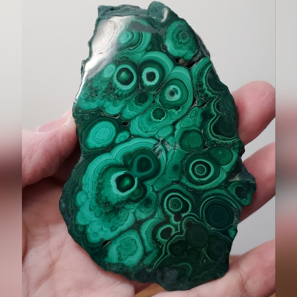 Malachite Crystal Slab 0.36 Pounds - Picture 10 of 12